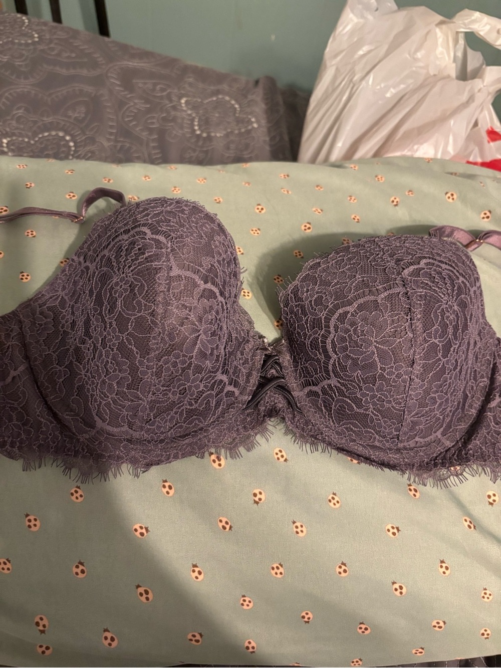 Victoria's Secret gray dream, angel Bra size 38C new without tags never worn